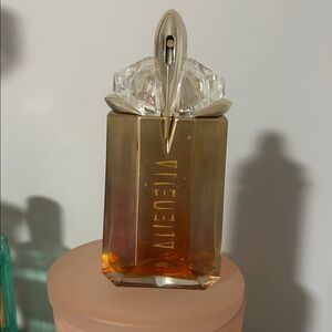 Mugler alien goddess Gold and Amber Perfume Bottle